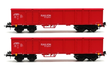 47160 B-Models 2teiliges Wagenset Eaos-x der RAILION DB Logistics