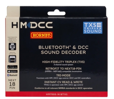 R7345 Hornby HM7000-N18TXS  Bluetooth & DCC Sound Decoder (Next18-pin)