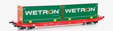 28412 Containertragwagen Bauart Sgkkms 698 der DB Cargo  beladen (P)