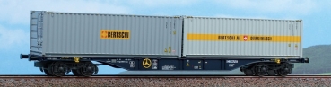 40418 ACME Containerwagen Typ Sgnss 60 Intermodal  CEMAT mit zwei Container beladen