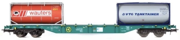 54134 B-Models Containerwagen B-IFB mit 2x 20ft Tank Container WAUTERS und  VTG beladen