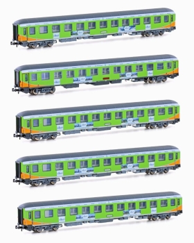 96034 LS Models Spur N  fünfteiliges Wagen-Set Alpen-Sylt Express    Top Deals