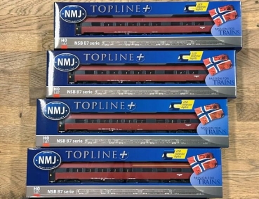 NMJT 122.101 122.102 122.103 120.103 4x  NMJ Personenwagen NSB
