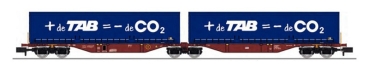 NW205 REE MODELES Taschenwagen Sggmrss 90 der AAE Cargo / TOUAX