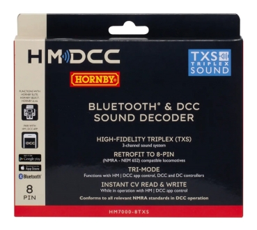 R7336 Hornby HM7000-8TXS Bluetooth & DCC Sound Decoder (8-pin)