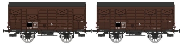 WB-737 REE MODELES 2teiliges Set gedeckter Güterwagen der SNCF