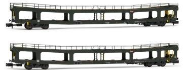 HN4348 Arnold 2-teiliges Set Autotransportwagen DD DEV 66 der SNCF