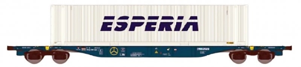 40401 ACME Containerwagen Typ Sgnss 60 Intermodal CEMAT mit 40ft Container ESPERIA beladen