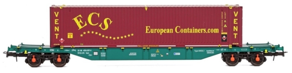 54402 B-Models Containerwagen B-LINEAS mit 1x 45ft Bulkcontainer ECS beladen