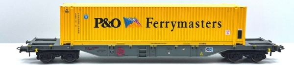 54409 B-Models Containerwagen NMBS / SNCB mit 1x 45ft Container P&O Ferrymasters beladen