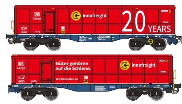 90620 B-Models Inno - Wagenset VTG CH  Innofreight ScrapTainer DB Cargo
