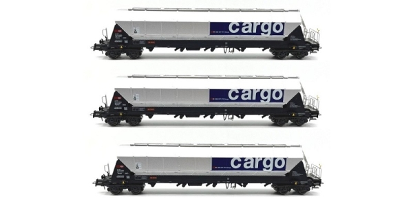 92107 B-Models 3-tlg. Set Getreidesilowagen der SBB Cargo