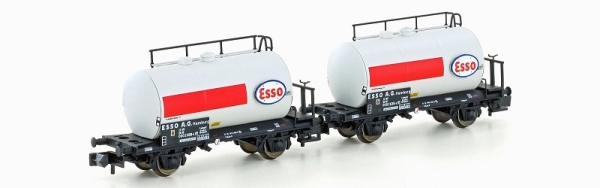 H24832  Hobbytrain 2-teiliges Set LEICHTBAU-KESSELWAGEN DB / ESSO