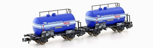 H24851  Hobbytrain 2-teiliges Set LEICHTBAU-KESSELWAGEN PKP / PETROCHEMIA