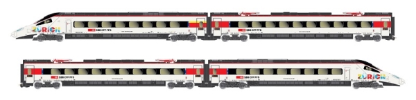 HN2567 Arnold 4-teiliges Set elektrischer Triebzug RABe 503 Astoro der SBB  ANALOG