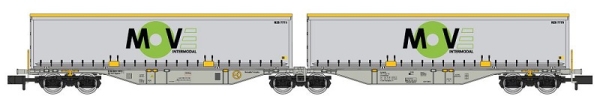 NW209 REE MODELES Taschenwagen Sggmrss 90 der AAE Cargo / TOUAX