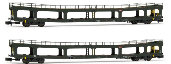 HN4348 Arnold 2-teiliges Set Autotransportwagen DD DEV 66 der SNCF