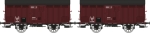 WB-761 REE MODELES 2teiliges Set Ex-PLM gedeckter Güterwagen der SNCF