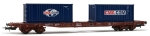 HR6502 Rivarossi  4-achs. Containerwagen der ERR beladen mit 2 x 20ft CMA CGM Container